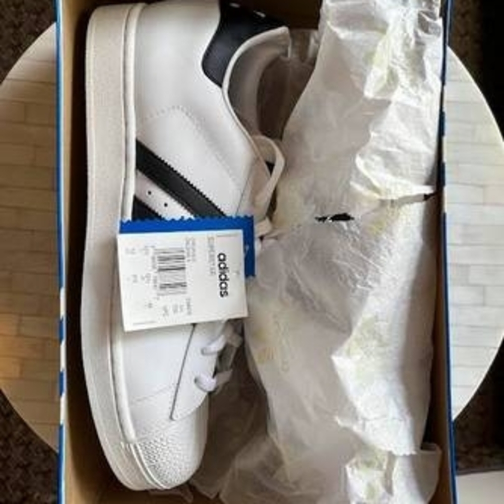 Adidas White and Black Sneakers